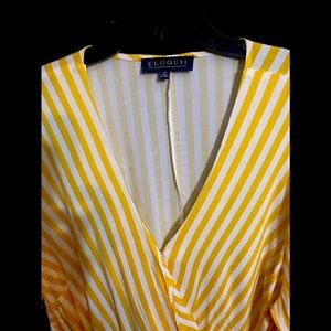 Mustard and ivory top perfect for now